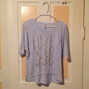 soffe “live your dreams” shirt
